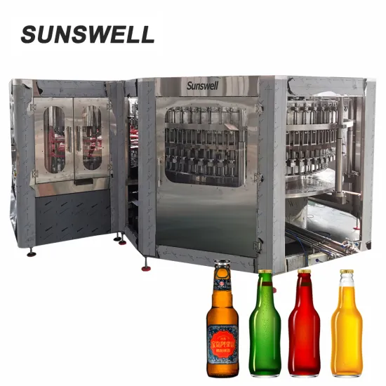 2000BPH Glass Bottle Bottling maker beer filling machine