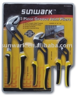 3 Pcs Groove Joint Pliers Set