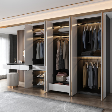 Simple and modern dressing table integrated wardrobe