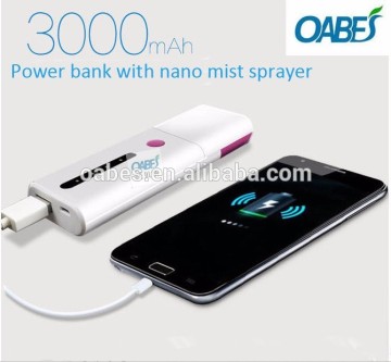 China supplier face sprayer nano used as mobile power bank
