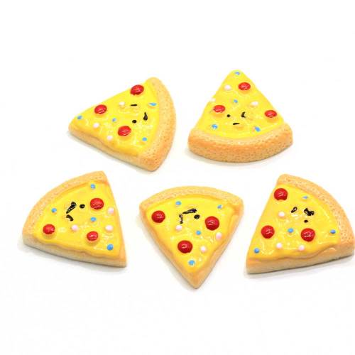 Perline in resina flatback a forma di pizza di alta qualità Scrapbook Decor Perline Charms Toy Ornamenti fai da te Bead Spacer