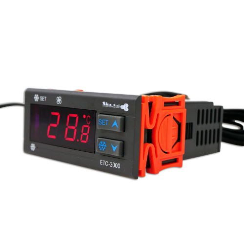 Electronic temperature controller with timer