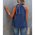O-neck Sleeveless Blouse and Shirts for Women