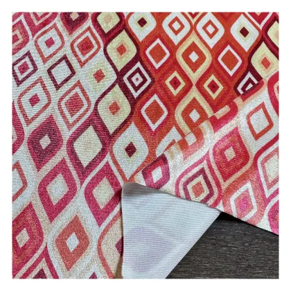 Korean Velvet Fabric 92% Polyester 8% Spandex Digital Printed Shine for Clothing