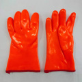 Uso de trabajo de invierno Aginst Frío PVC Guantes industriales