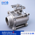 Three Piece butt Weld Ball Valve with ISO5211