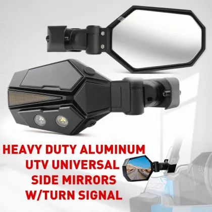 Universal UTV Rearview Lighted Mirrors for ATV UTV Parts Polaris Accessories