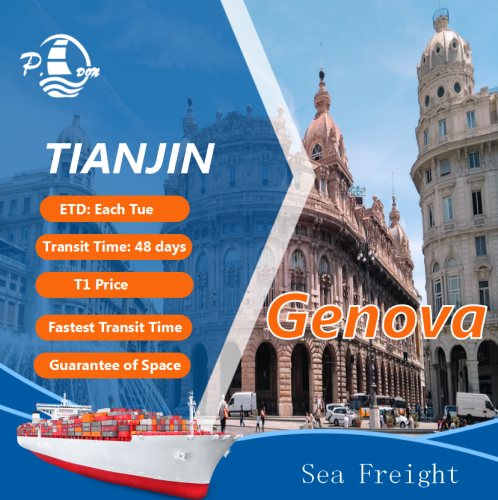 Pengiriman dari Tianjin ke Genova