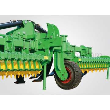 Agricultural implement folding type tractor subsoiler plough