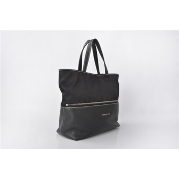 Sac fourre-tout en nylon et cuir Ella Patent Tessuto