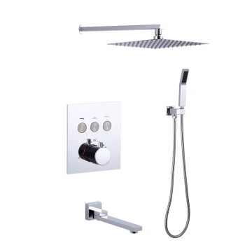 Wall Mount Brass Shower Mixer Concealed Shower Set