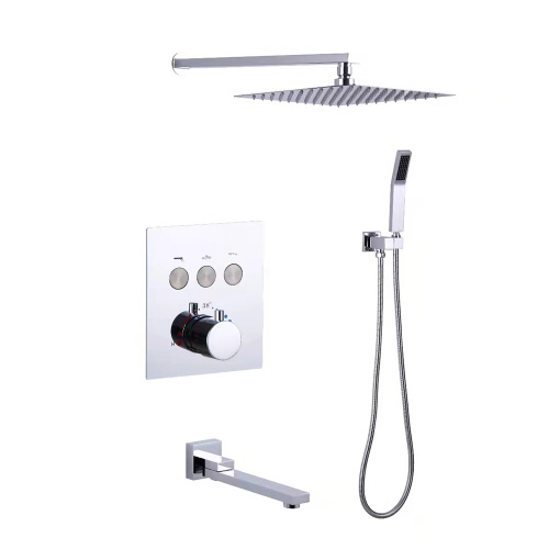 Head Shower Set Wall Mount Brass Shower Mixer Concealed Shower Set Supplier