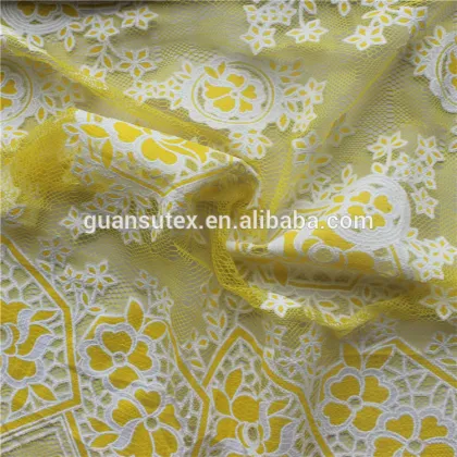 African Lace Fabrics Textile Wholesale For Decoration And Clothing