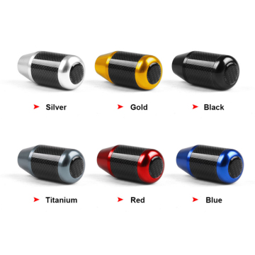 Customized Logo Carbon Fiber Aluminum Gear Shifter Shift Knob