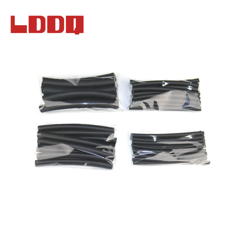 LDDQ 53pcs Heat shrinkable tube Black kit 3:1 Adhesive glue Guaina termorestringente Gaine thermo Cable sleeve Heatshrink Wrap