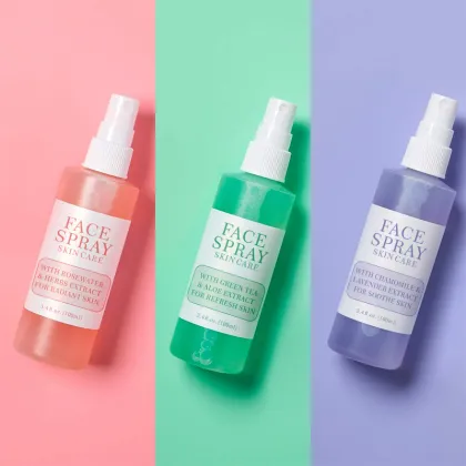 Korean Rose Mario Cucumber Green Tea Aloe Vera Soothing Hydrating Toner Spray