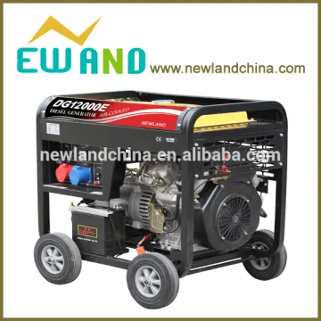 Top selling/new model strong square frame with big 4 wheels 5kw small portable diesel generator