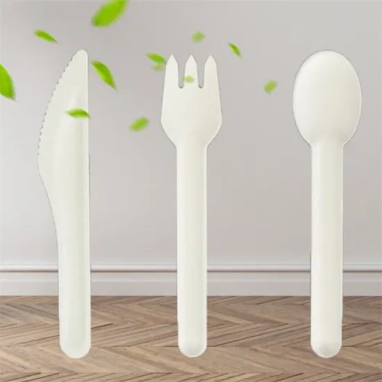 Biodegradable Sugarcane Flatware Fork Knife Spoon Cutlery