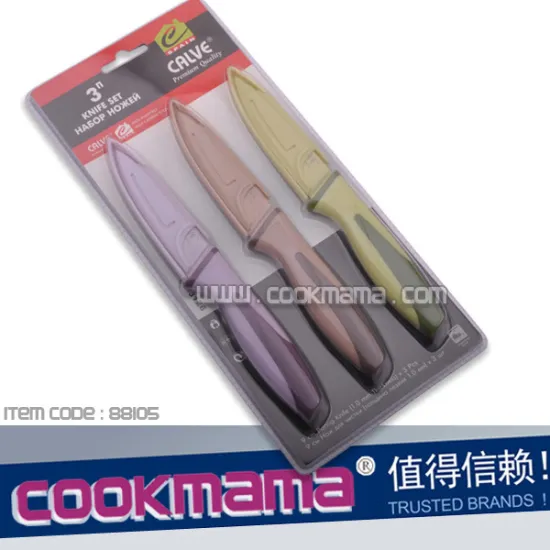 3pcs Knife set with blister card