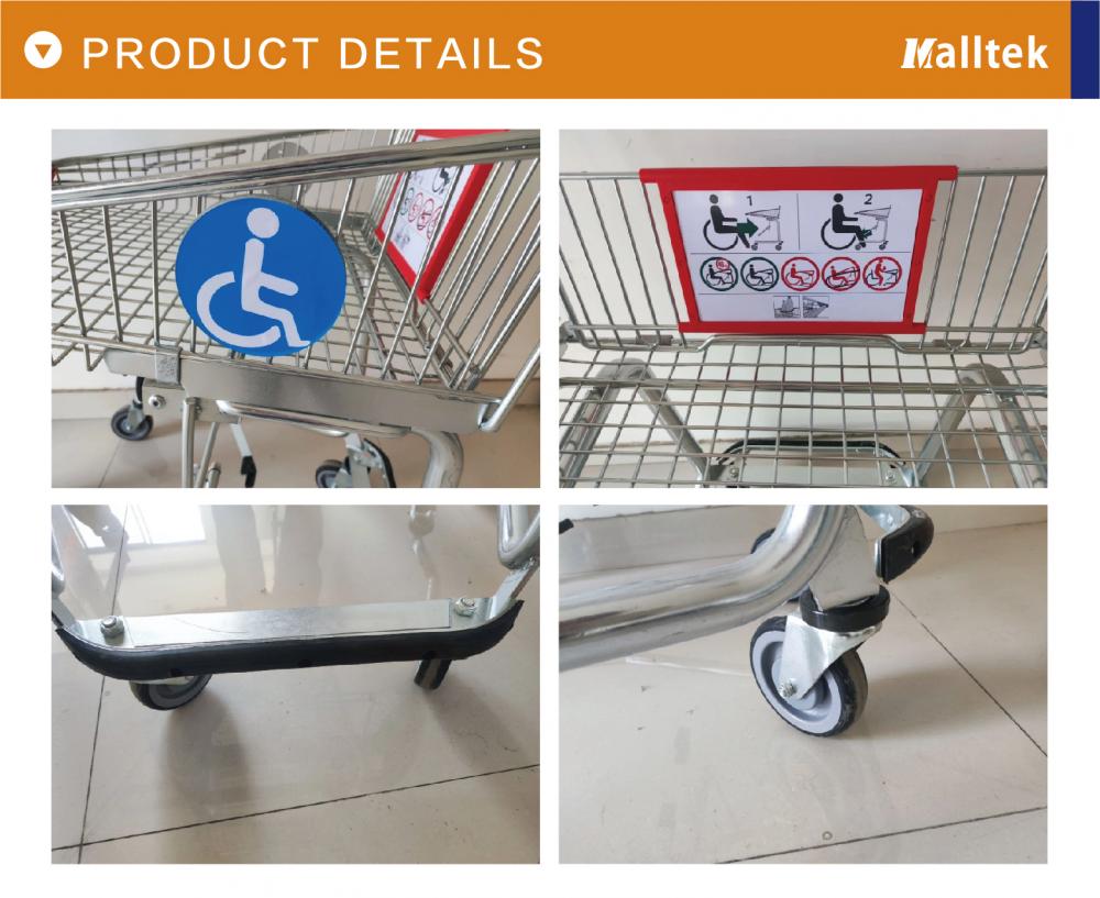 Disabled Shopping trolley or old people shopping Trolley