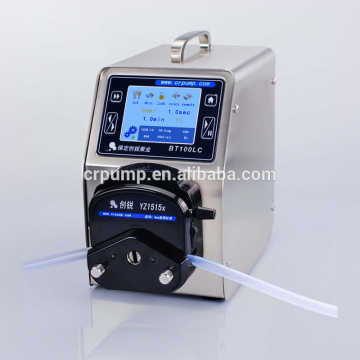laboratory chemical transfer peristaltic filling pump with foot pedal control