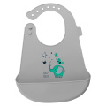 Baberos de silicona para bebés saludables, impermeables y libres de BPA