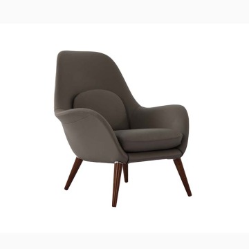 Fredericia Swoon Leather Lounge Chair