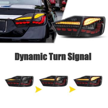 Lâmpadas traseiras do carro HCMotionz Conjunto DRL Start-up Animação 2012-2015 Luzes traseiras LED para Toyota Camry