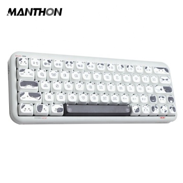 Black White Kitten Cat Keycap for HI8 S99 F99 104 F87 Mechanical Keyboards