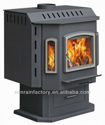 steel plate wood burning modern stove(DL009)