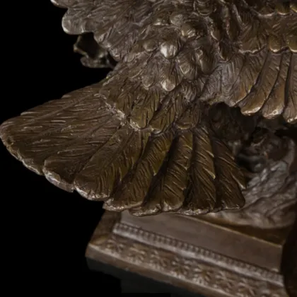 Wholesale life size bronze eagle sculpture for office decoration