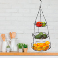 Stainless steel fruit basket two layers fruit rack