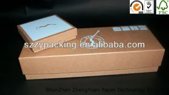 silk- screened kraft paper box with elegant design