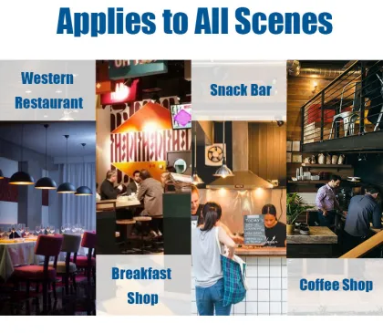 Rectangle Commercial Waffle Baker Machine Nonstick Cone Baker Snack Machine