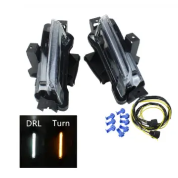 White DRL Amber Turn Signal LED Daytime Running Light for Chevy Camaro ZL1 RS 1LT 2016-2018