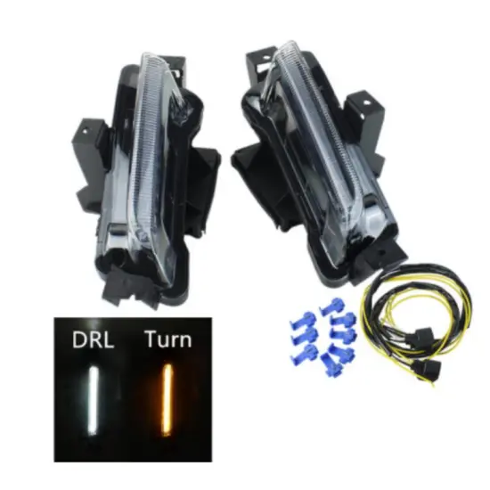 White DRL Amber Turn Signal LED Daytime Running Light for Chevy Camaro ZL1 RS 1LT 2016-2018