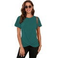 Womens O-neck short sleeve Tshirt