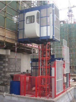 1000kg Twin Cage Sc200 Construction Hoist Elevator For Building