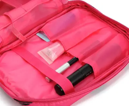 Travel Promotion Fashion pink makeup brush bag