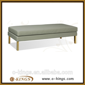 bedroom bed end leather bench