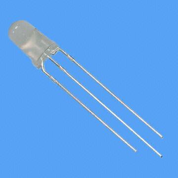 3mm Round Bi-color 3-pin LED Lamp, 590nm Yellow, 570nm Yellow Green