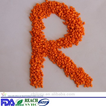 Virgin Material Masterbatch For Plastic Toy with orange color