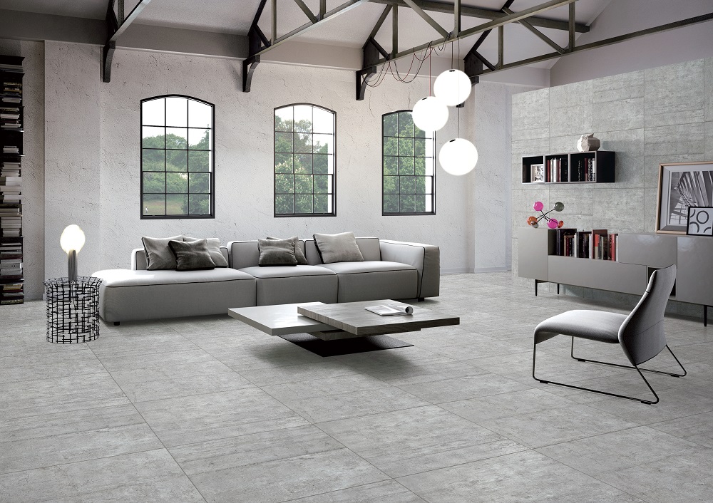 Matte Finish Cement Look Porcelain Floor Tiles