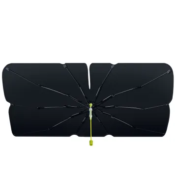 No Installation Required Bent Rod Car Windscreen Sunshade Umbrella