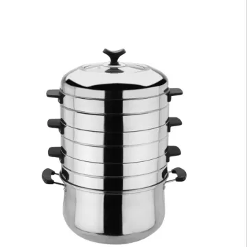 Double Bottom Stainless Steel Steam Pot