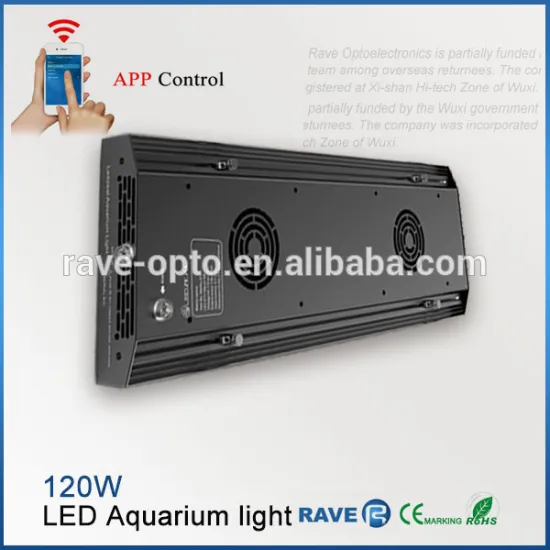 APP Control Sunrise Flash Mode LED Aquarium Light for Coral Reef with Moonlight
