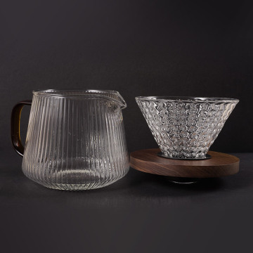 REDA V60 coffee maker pour over glass set