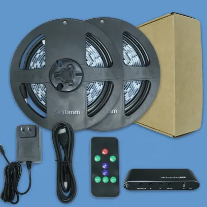 HIMI TV LED Light Box Sync Screen Lighting Kit - LED Strip Lights for TV Box, Smart Ambient PC, DC 12V
