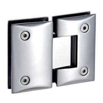 Curved sharp corner 180 degree glass shower hinge