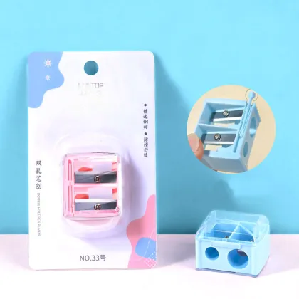 Double Hole Cosmetics Eyebrow & Lip Liner Pencil Sharpener